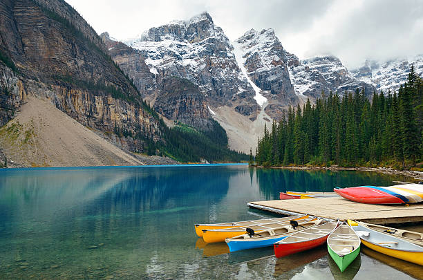 istock Moraine Lake boat 511936558