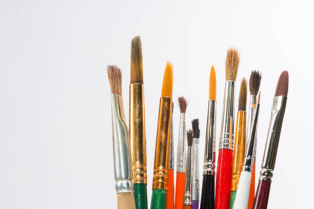 istock Set of watercolor brushes on white background 511941260