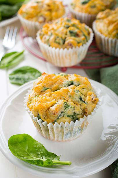 istock Muffins with spinach, sweet potatoes and cheese 511942112