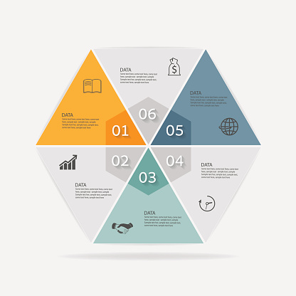 Round Table Infograph Infographics Set Presentation And Round Chart Business Stock ...