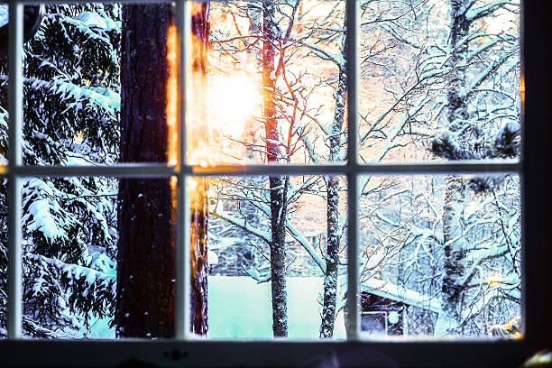 istock The view from the window of the sunset 511947318