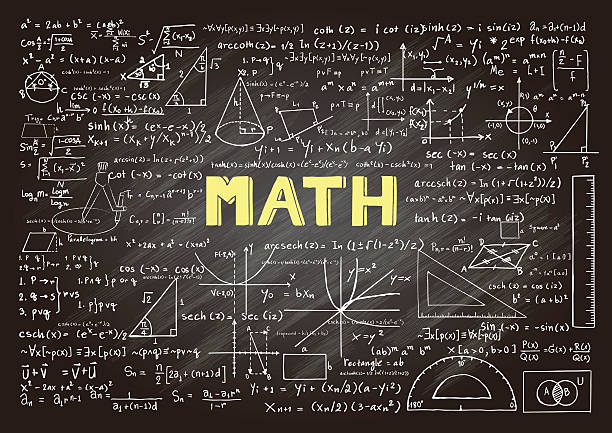 ilustrações de stock, clip art, desenhos animados e ícones de chalkboard de matemática - ruler triangle work tool drawing