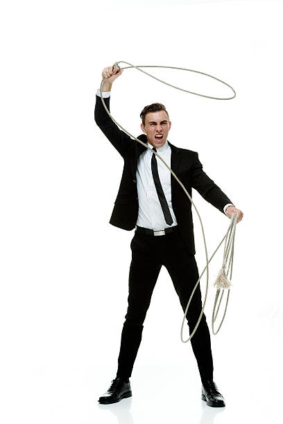 istock Businessman lassoing 511949981