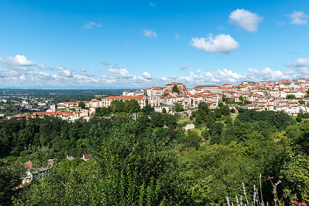 City of Thiers, department of Puy-de-Dome (France) stock photo