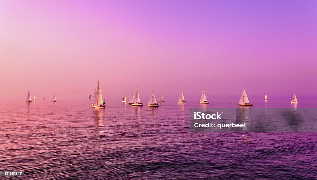 Segelboote am Meer - Lizenzfrei Segelschiff Stock-Foto