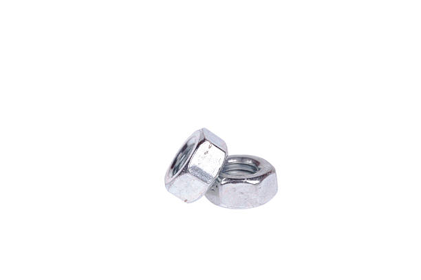 istock Metal nut isolated on white background 511971869