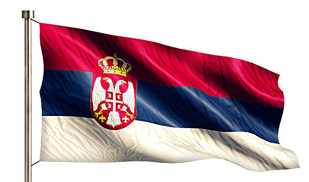 istock Serbia National Flag Isolated 3D White Background 511975067