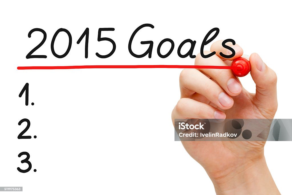 Los objetivos 2015 - Foto de stock de 2015 libre de derechos