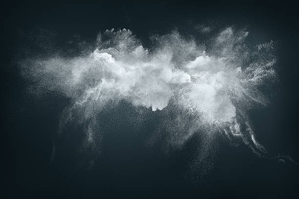 istock Abstract design of white powder cloud 511976569