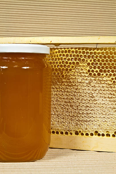 istock Waxed honeycomb with honey 511976845