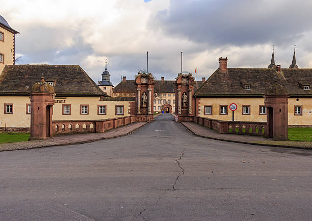 Bad Wildungen, Germany, 07/27/2019: View to the Castle Friedrichstein in Bad Wildungen, Germany