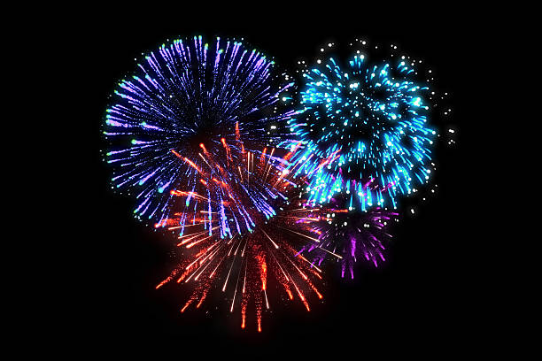istock colorful fireworks at celebration midnight. 511977188