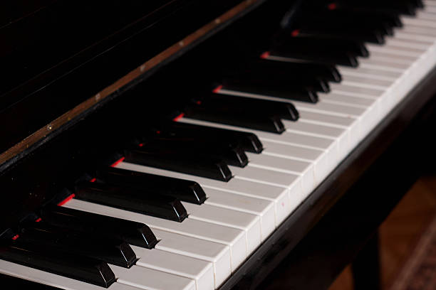 istock Piano keys side view with shallow depth of field 511977346
