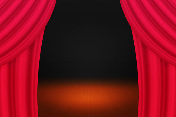 istock Elegant Red Curtain Background 511977764