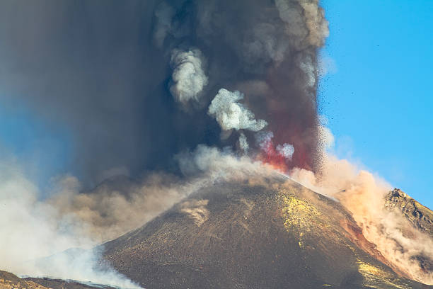 istock detail explosive activity of the volcano Etna 511979706