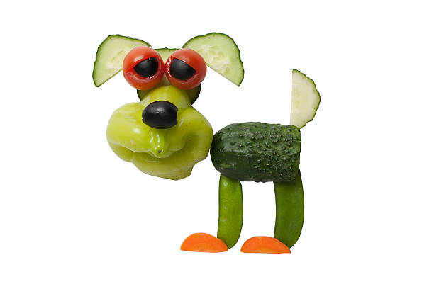 istock Old dog made of green vegetables 511980168