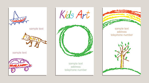 illustrations, cliparts, dessins animés et icônes de ensemble de cire enfant dessin de crayons de couleur goûtez - design color swatch plan painting