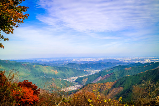 Autumn leaves Top of Mt,mitake in Japan 2015.