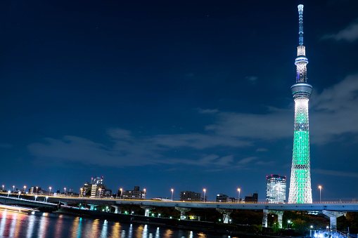 Tokyo Sky Tree Special light up in Tokyo 2015.