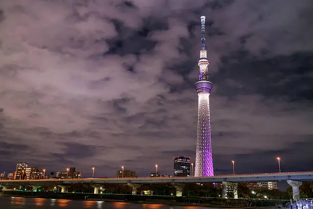 Photo of Tokyo Sky Tree Special light up in Tokyo 2015.