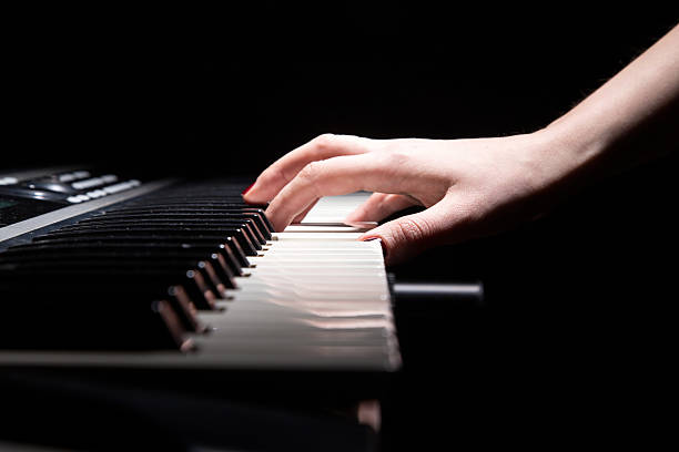 istock Fingers on synthesizer keyboard 511989378