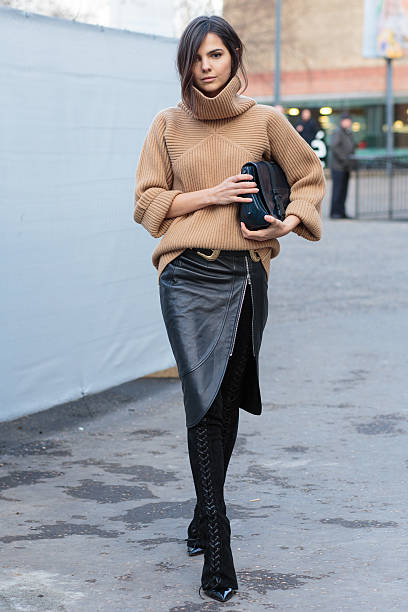 Doina Ciobanu attend to Christopher Kane show during London Fashion London, United Kingdom - February 22, 2016: Doina Ciobanu attend to Christopher Kane fashion show during London Fashion Week Autumn Winter 2016 london fashion week stock pictures, royalty-free photos & images