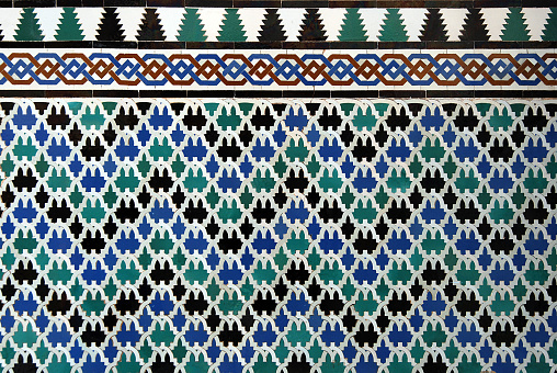 Moorish mosaic background