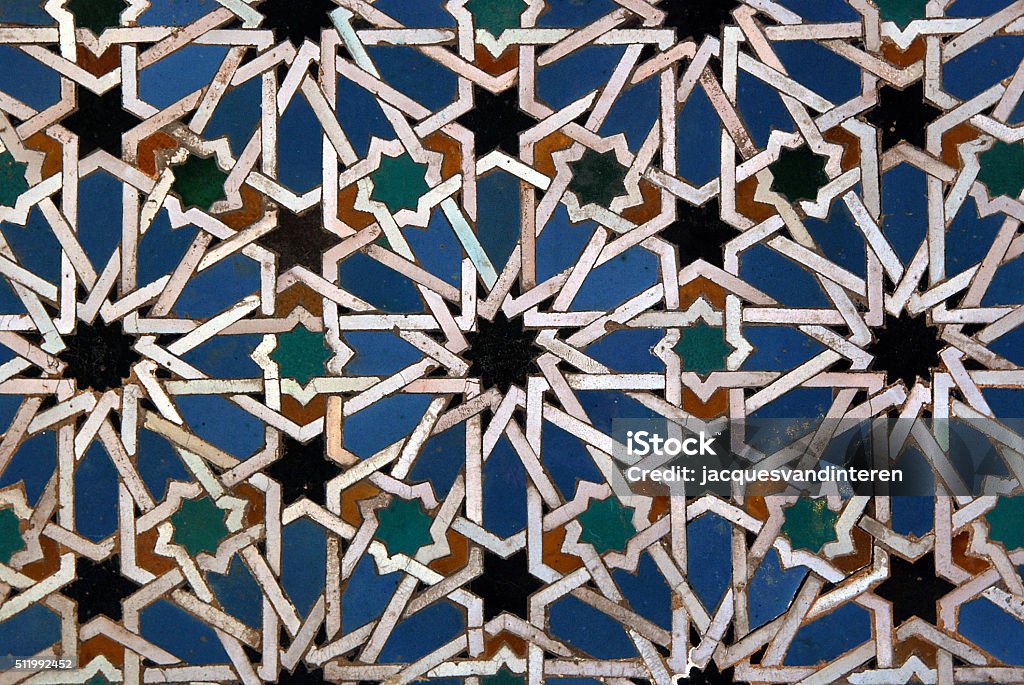 Moorish mosaic background Pattern Stock Photo