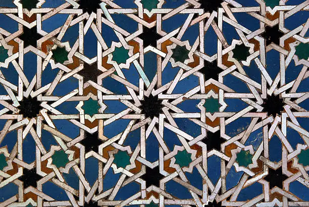 Moorish mosaic background