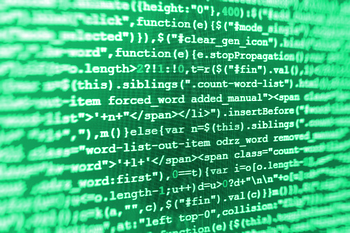 Computer Source Code Programmer Script Developer Stock Photo - Download ...