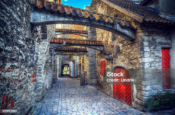 Medieval City In Europe Stock Photo - Download Image Now - Estonia, Cobblestone, Architecture