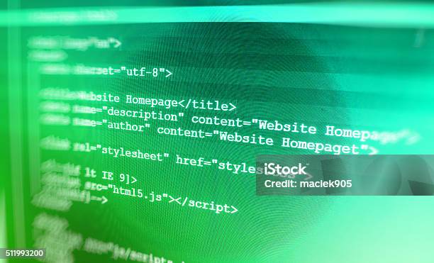 Computer Source Code Programmer Script Developer Stock Photo - Download ...