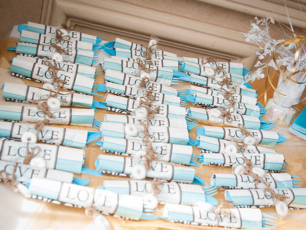istock Beach themed cutlery sets at wedding shower 511994022