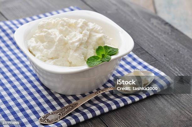Ricotta Cheese Stock Photo - Download Image Now - Ricotta, Spread - Food, Cream - Dairy Product