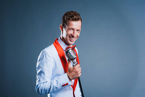 istock portrait of a man with retro style microphone 511996404