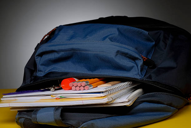 istock Book Bag With Supplies 511997226