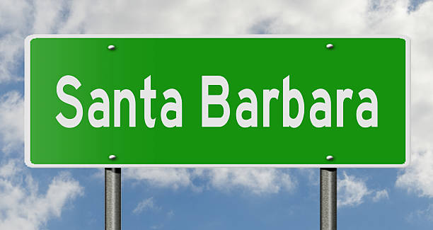 istock Highway sign for Santa Barbara 511997852