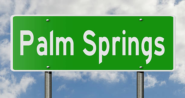istock Highway sign for Palm Springs 511997982