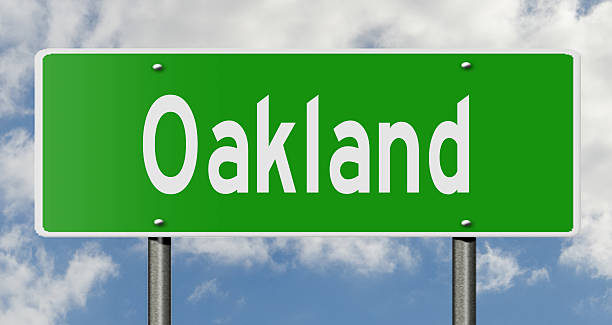 istock Highway sign for Oakland 511998002