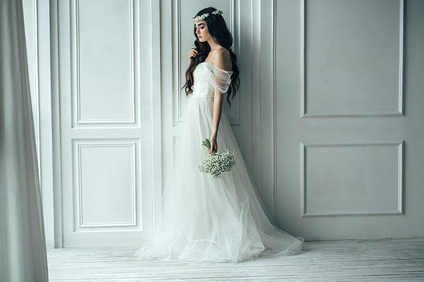 istock Studio shot of young beautiful bride 511998232