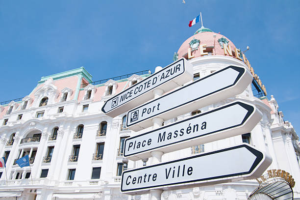 Promenade des Anglais and Hotel Negresco in the back, Nice, France, Europe