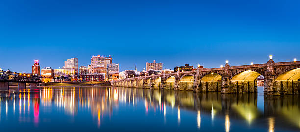 Harrisburg, Pennsylvania skyline stock photo