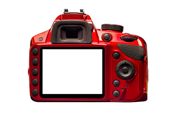 istock Red Camera Back With Blank Monitor and No Strap 512006328