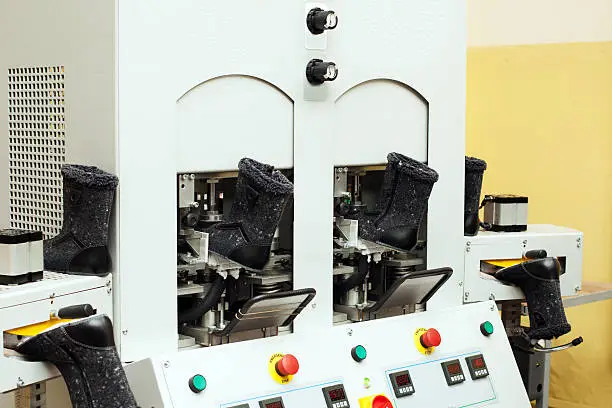 Photo of Image of winterized boots in production process