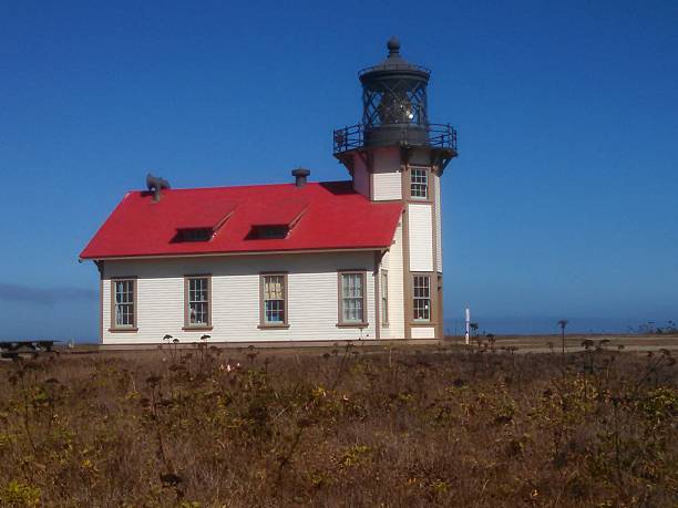 istock Red Roof White Buildings Point Cabrillo Lighthouse State Park California 512009317