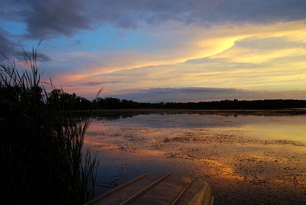 Lake Wingra Sunset Overlooking University of Wisco