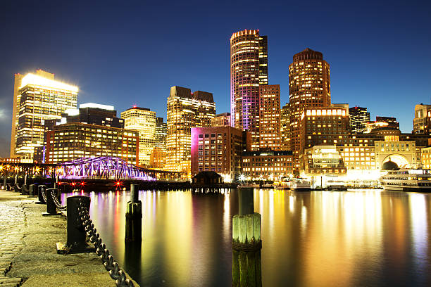 istock Boston Skyline with Financial District and Boston Harbor 512011315