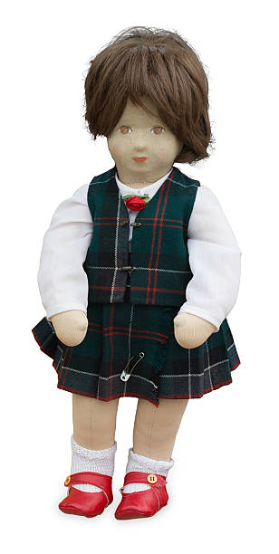 istock Vintage doll in Scottish dress 512012957