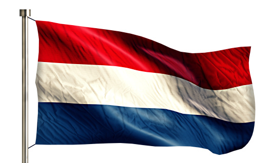 Netherlands National Flag Isolated 3D White Background
