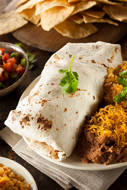 istock Homemade Giant Beef Burrito 512015515